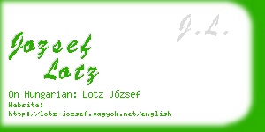 jozsef lotz business card